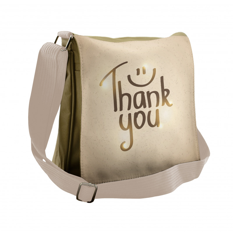 Simple Words Smiling Sign Messenger Bag