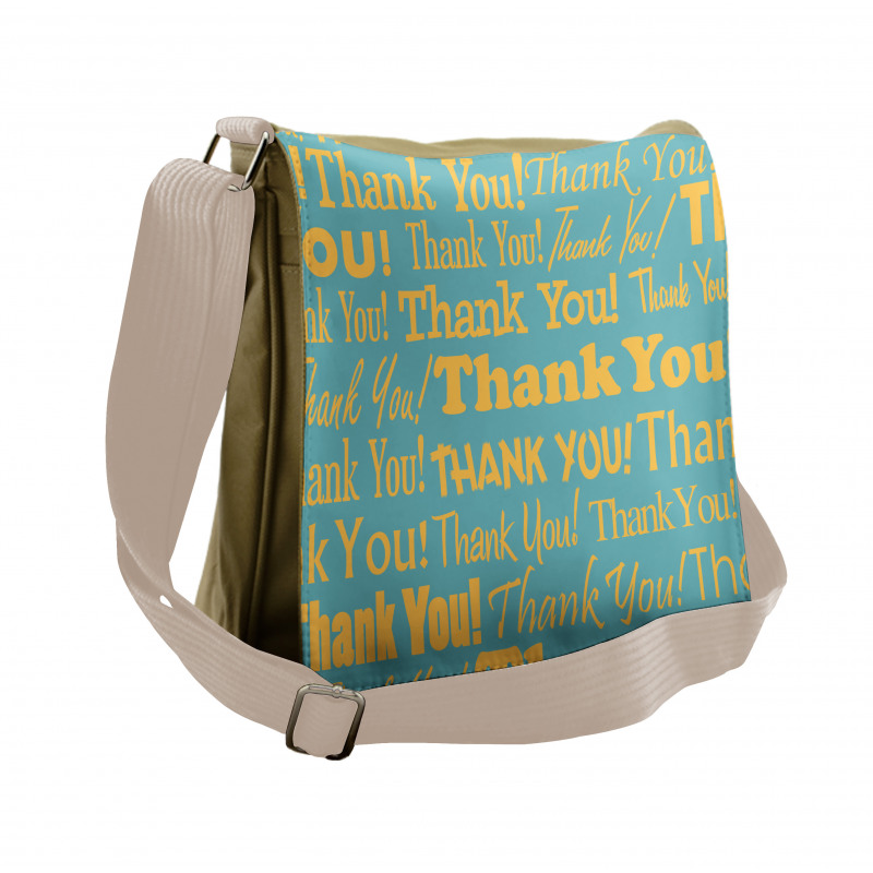 Appreciation Artwork Text Messenger Bag