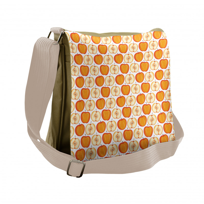 Warm Colored Fruity Items Messenger Bag