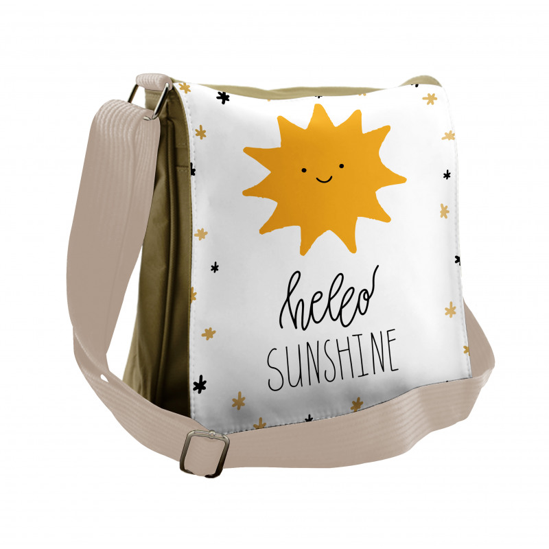 Nursery Typography Messenger Bag