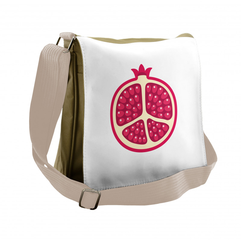 Cartoon Pomegranate Seeds Messenger Bag