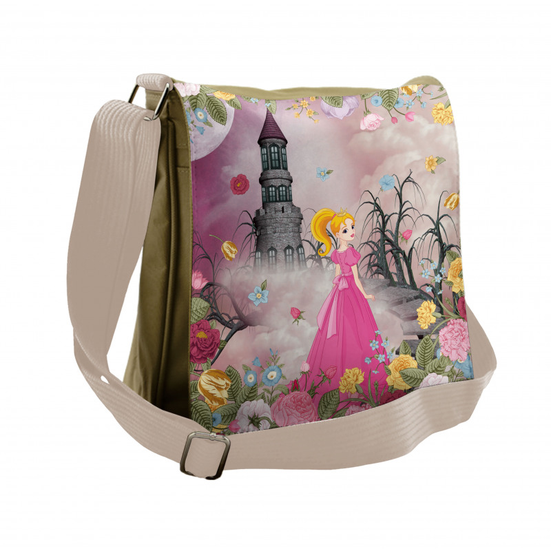 Fairytale Theme Cartoon Art Messenger Bag