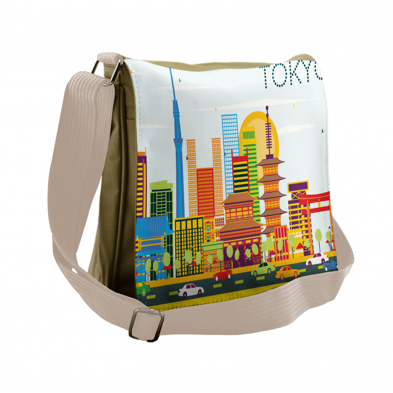 Unique Architecture Tourism Messenger Bag