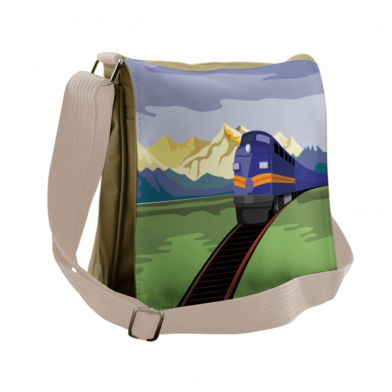 Rural Country Train Design Messenger Bag