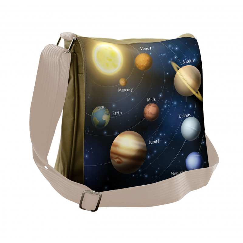 Solar System Planets Messenger Bag