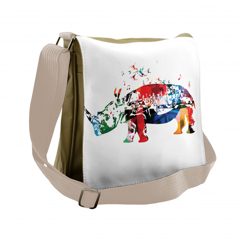 Musical Notes Animal Messenger Bag