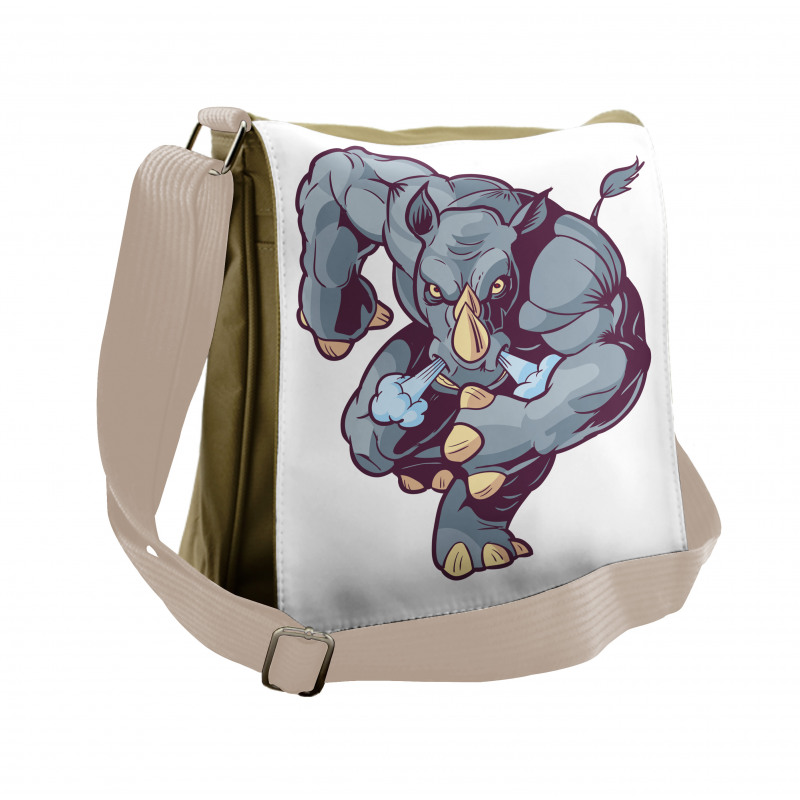 Anthropomorphic Mascot Run Messenger Bag