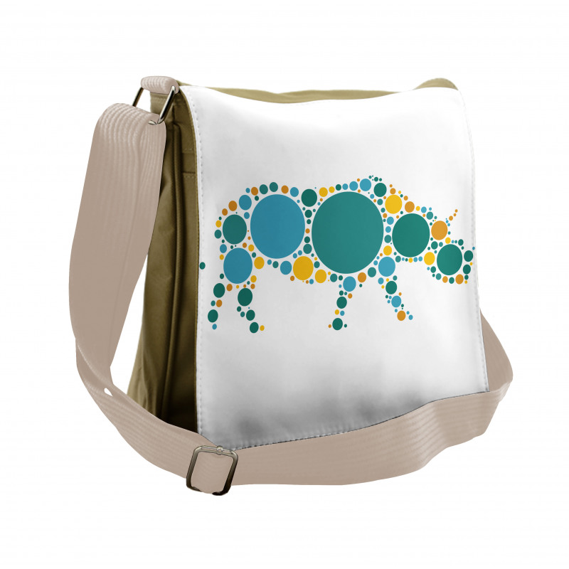 Abstract Fauna Design Messenger Bag