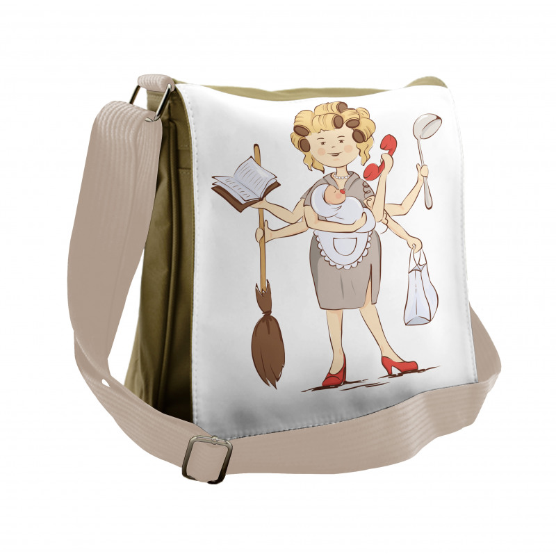 My Super Mom Housewife Messenger Bag