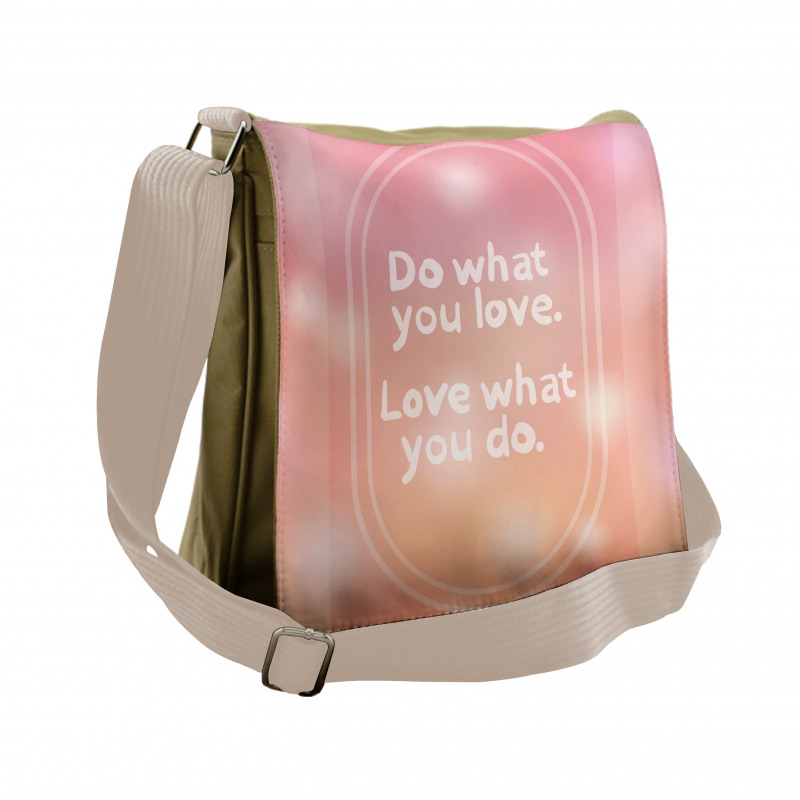 Pastel Colored Bokeh Effect Messenger Bag