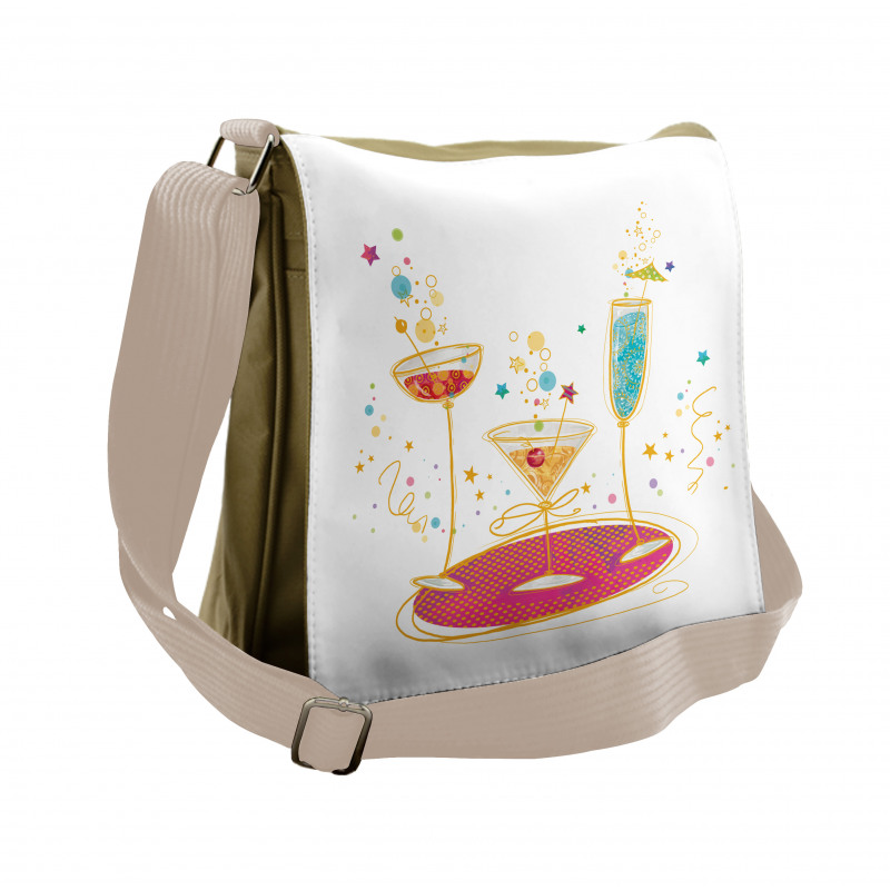 Different Drinks Messenger Bag