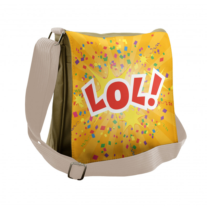 Cartoon Sound Effect Messenger Bag