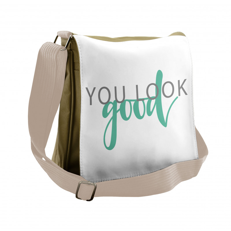 You Look Calligraphy Messenger Bag