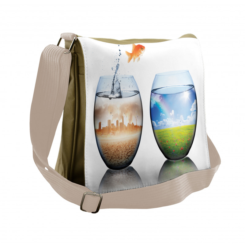 Global Warming Concept Messenger Bag