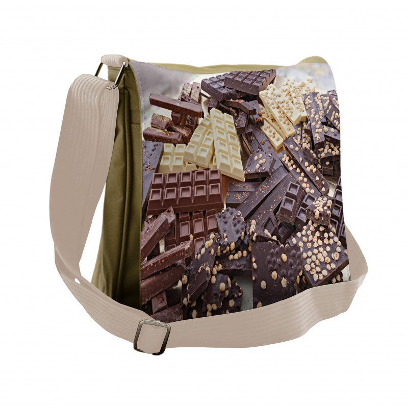 Assorted Chocolate Bars Messenger Bag