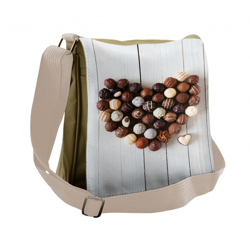 Heart Shaped Truffles Messenger Bag