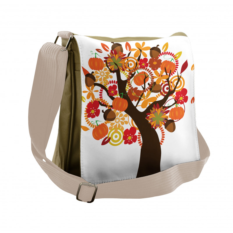 Tree Fall Elements Harvest Messenger Bag