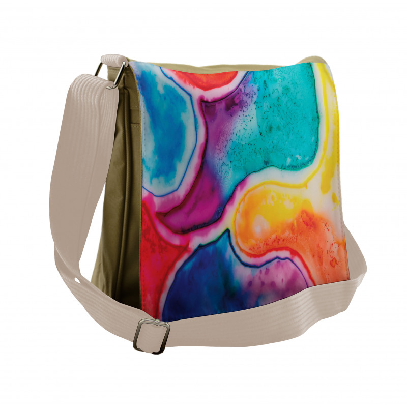 Different Watercolor Pools Messenger Bag