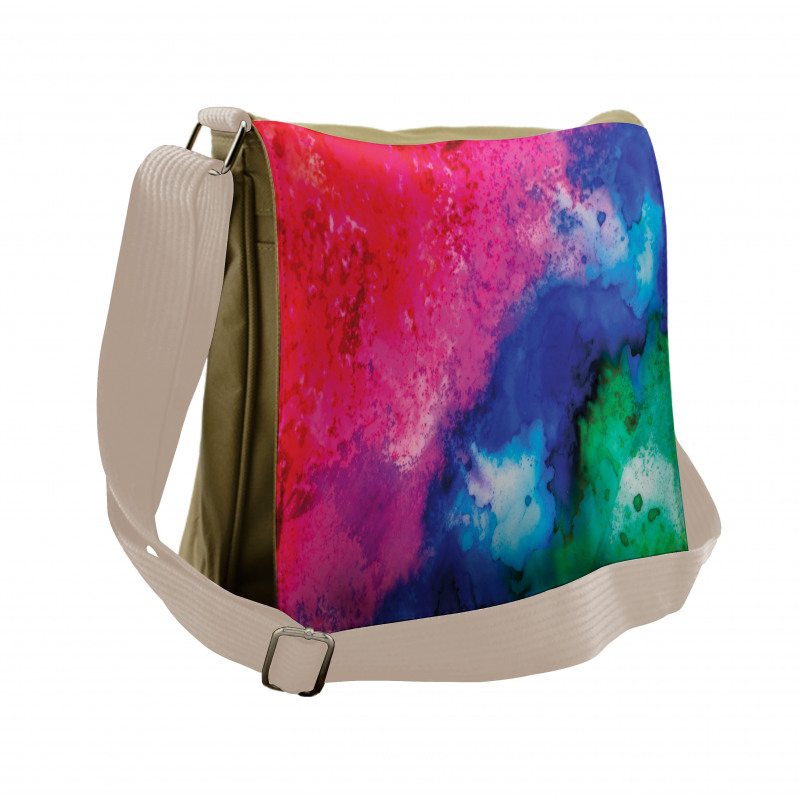 Aquarelle Colorful Artwork Messenger Bag