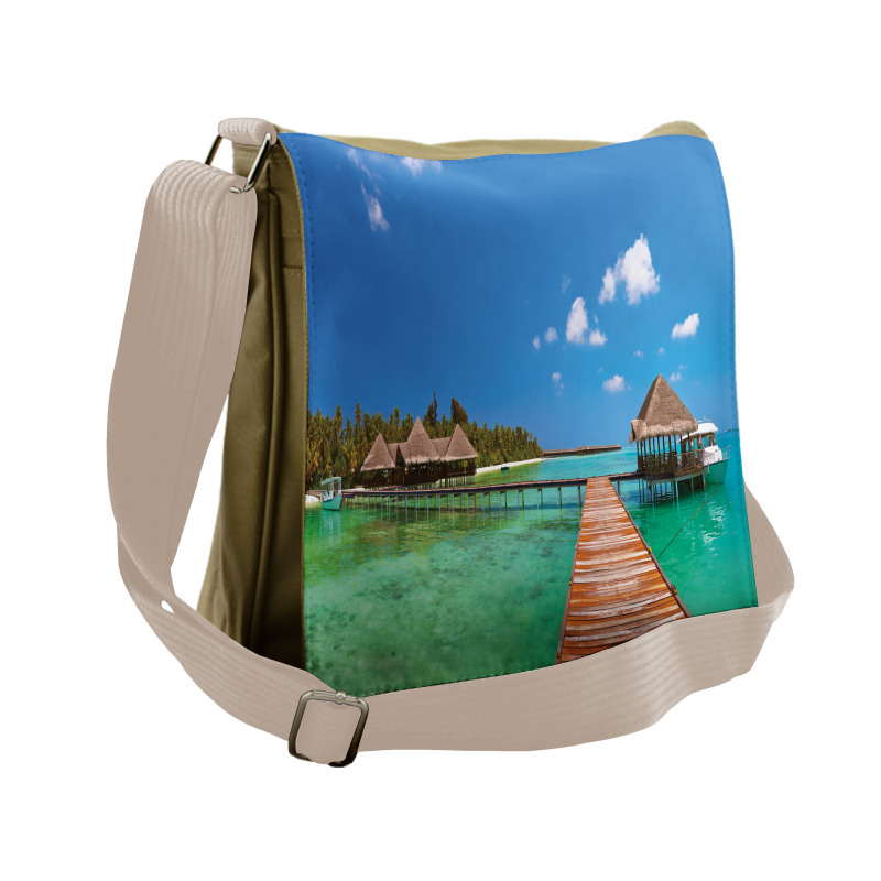 Maldives Island Jetty Messenger Bag