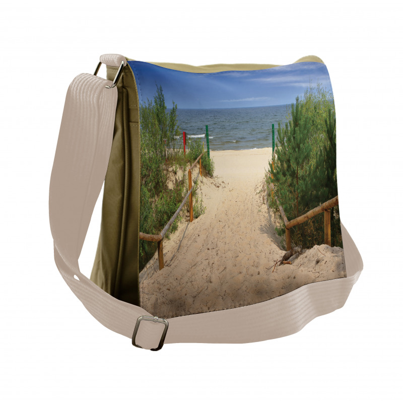 Sandy Peaceful Shore Messenger Bag