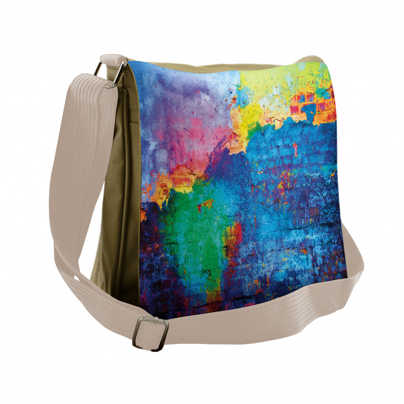 Vibrant Graffiti Spray Messenger Bag