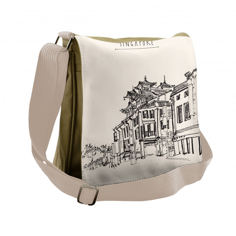 Singapore China Messenger Bag