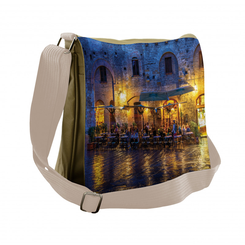 Night View Italy Messenger Bag