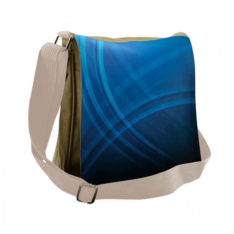 Ombre Style Abstract Backdrop Messenger Bag