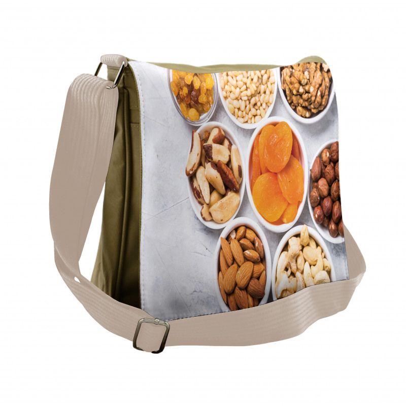 Savory Nuts and Dried Fruit Messenger Bag