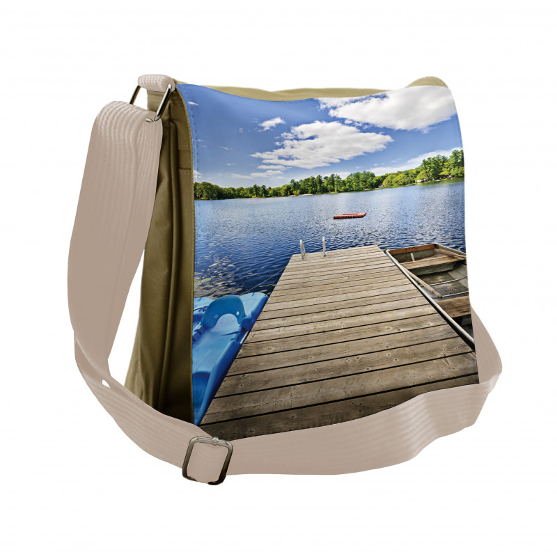 Canada Sunny Day Nature Photo Messenger Bag