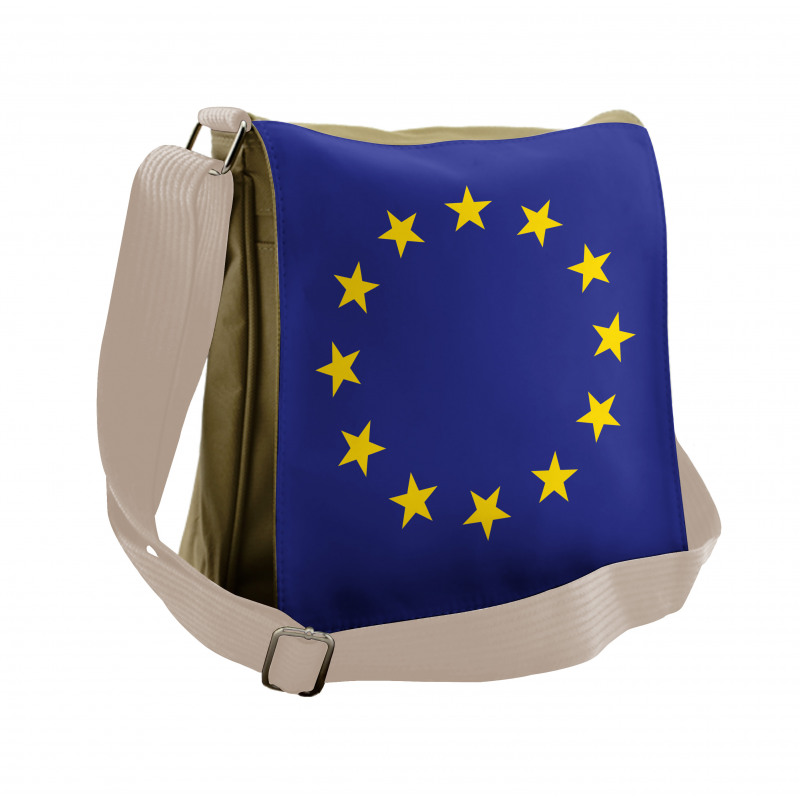 Simple European Union Flag Messenger Bag