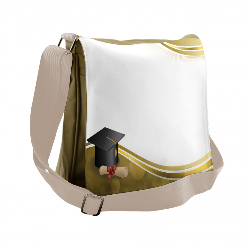 Cap and Ribbon Diploma Messenger Bag