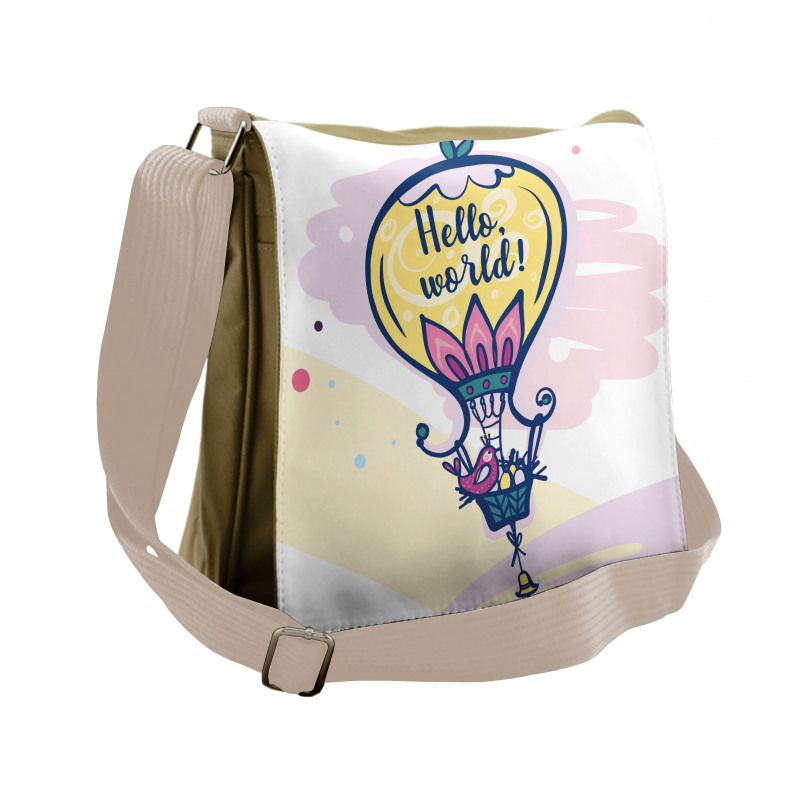 Balloon and Bird Eggs Messenger Bag