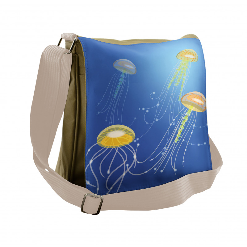 Abstract Floating Scene Messenger Bag