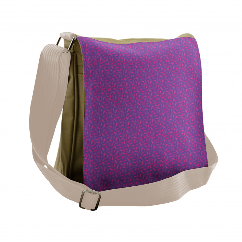 Modern Repeating Pattern Messenger Bag