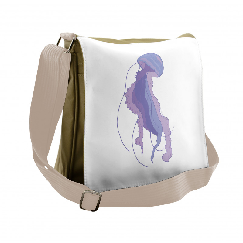 Pastel Purple Tones Art Messenger Bag