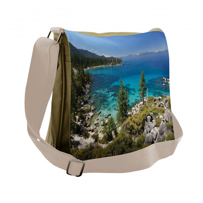 Lake Tahoe Kayaking Messenger Bag