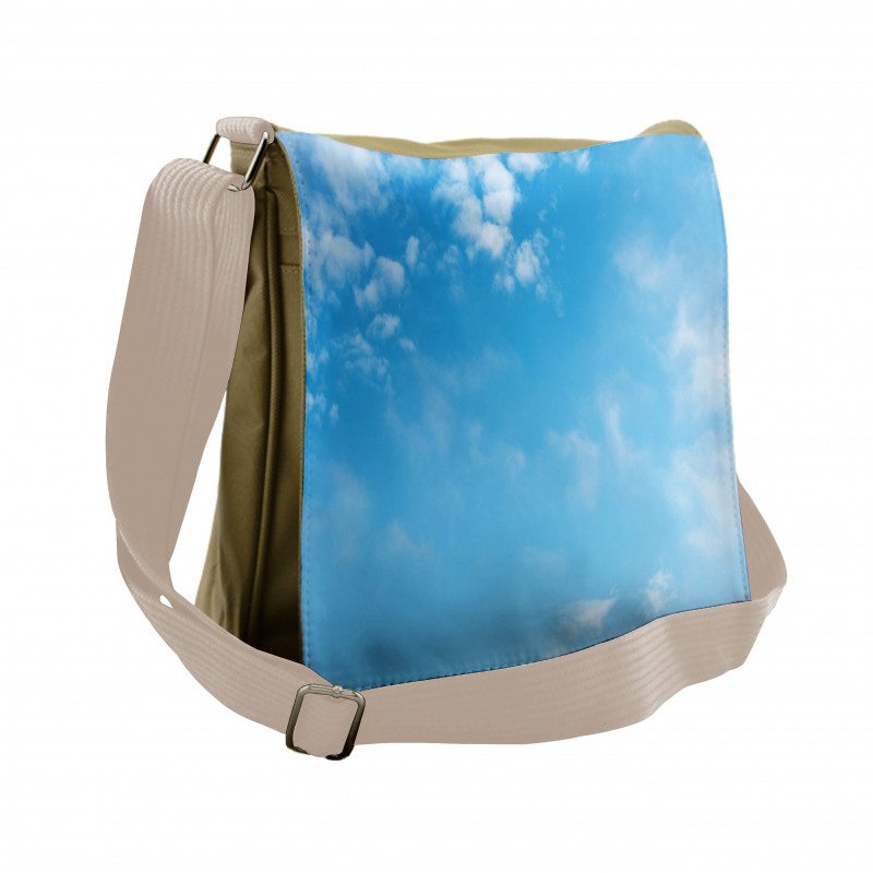 Open Summer Sky with Clouds Messenger Bag