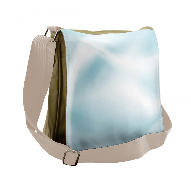 Smooth Pastel Tones Waves Messenger Bag