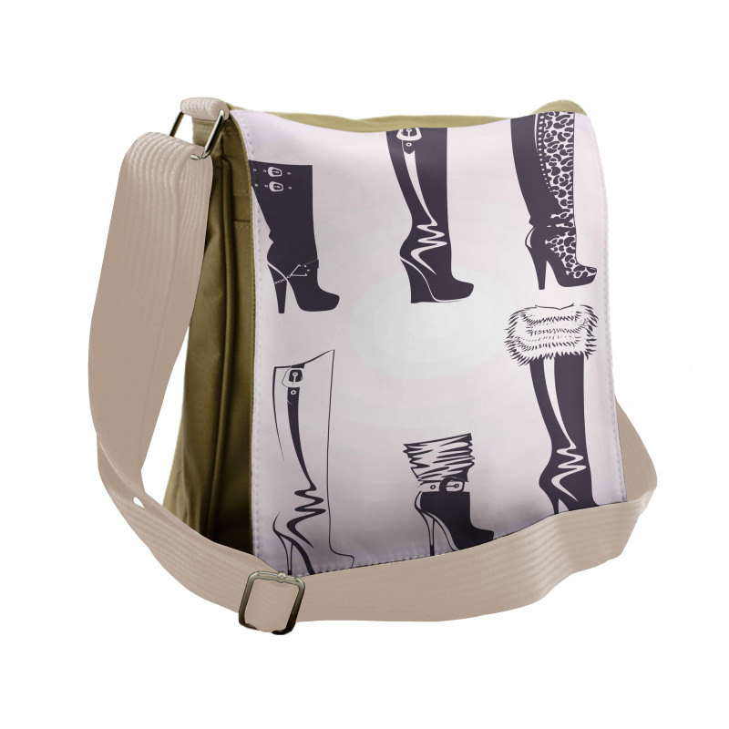 High Heel Boots Messenger Bag