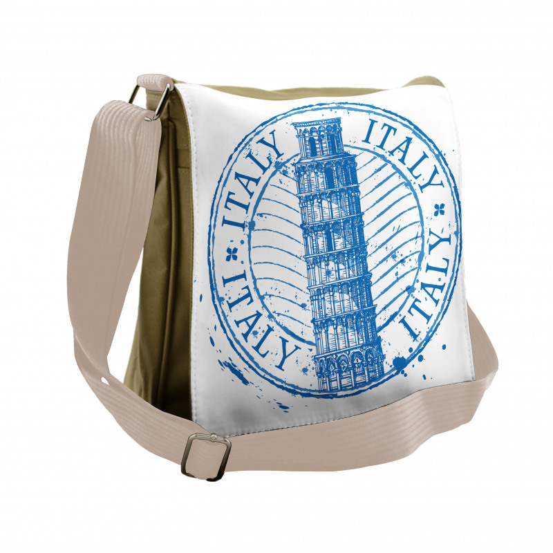 Leaning Tower Pisa Historical Messenger Bag