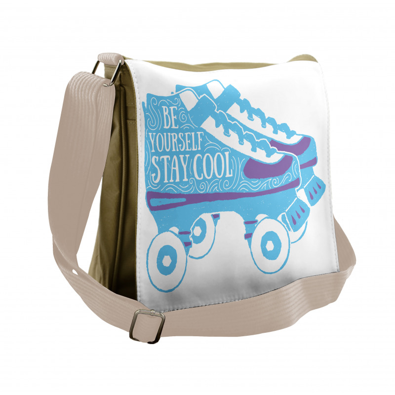 Be Yourself Roller Skate Messenger Bag