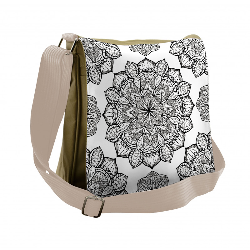 Floral Motifs Messenger Bag