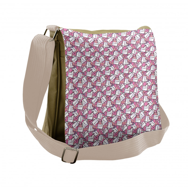 Girly Notebook Pen Marker Messenger Bag