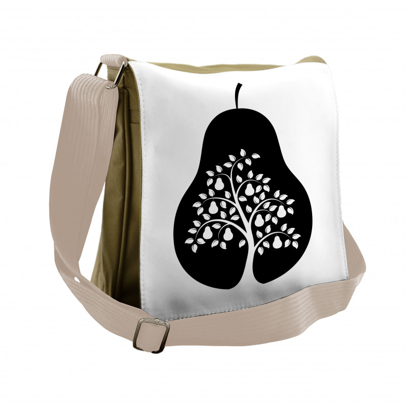 Monochrome Tree in a Fruit Messenger Bag