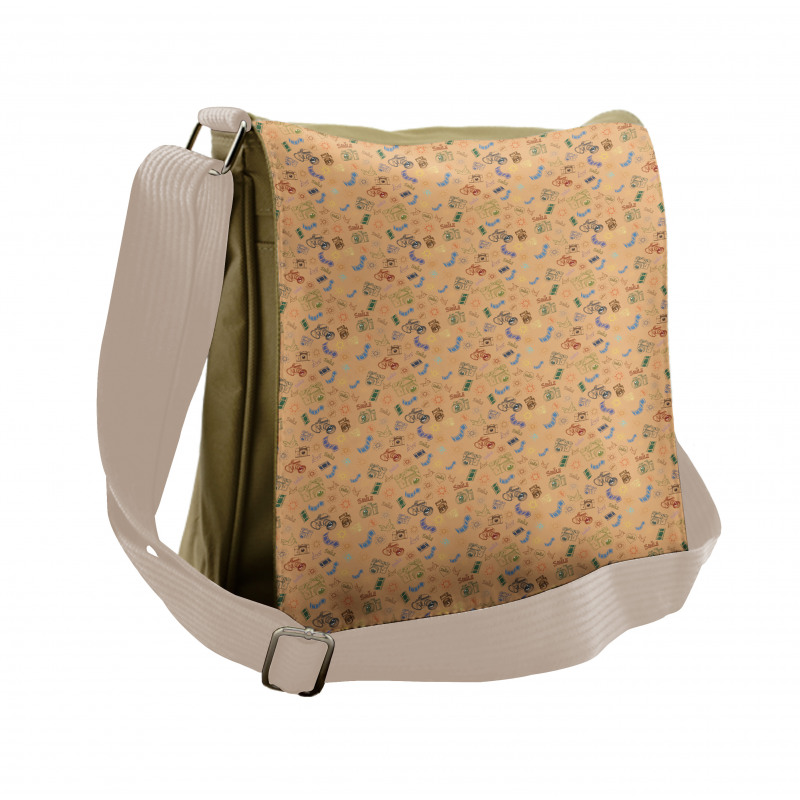 Colorful Camera Films Messenger Bag