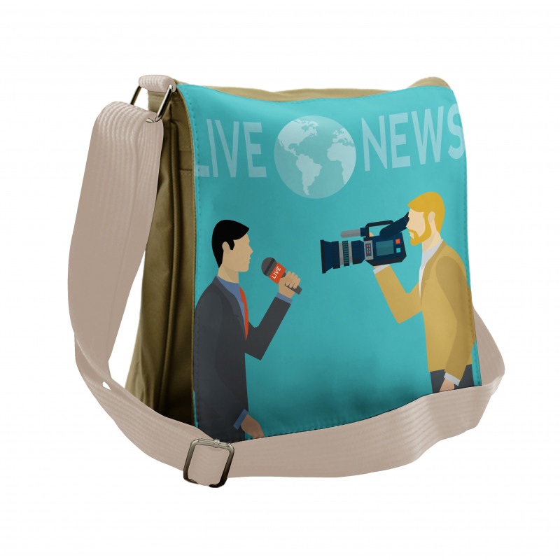 Cameraman and Reporter Messenger Bag