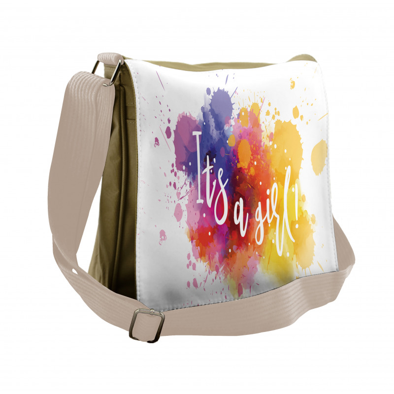 Paint Drops Baby Girl Messenger Bag