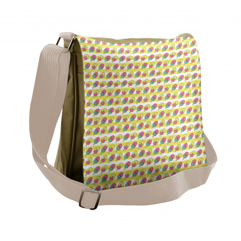 Popsicle on Stipes Messenger Bag